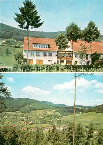 AK / Ansichtskarte Ober Schoenmattenwag Pension Haus Ballmann Landschaftspanorama Ober Schoenmattenwag