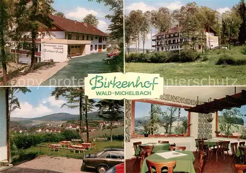 AK / Ansichtskarte Waldmichelbach Restaurant Pension Birkenhof Panorama Waldmichelbach