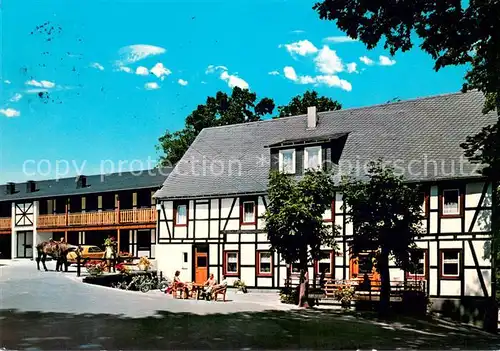AK / Ansichtskarte Schmallenberg Ebbinghof Bauernhof Pension Ferienwohnungen Cafe zum Leissetal Schmallenberg
