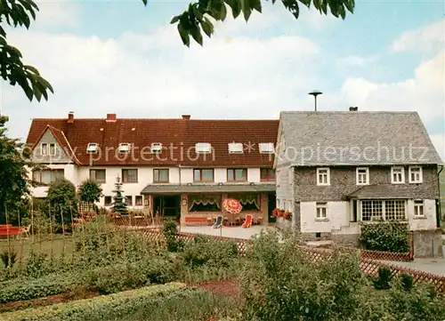 AK / Ansichtskarte Bad_Berleburg Cafe Pension Wittgensteiner Schweiz Bad_Berleburg