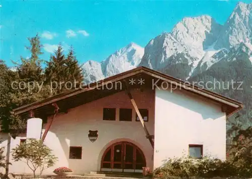 AK / Ansichtskarte Grainau Heimstaette Bayerische Jungbauernschaft Schule Alpen Grainau
