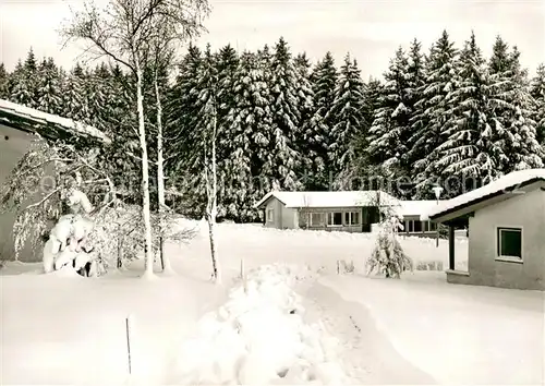 AK / Ansichtskarte Lindenberg_Allgaeu Familienferiendorf Nadenberg im Winter Lindenberg Allgaeu