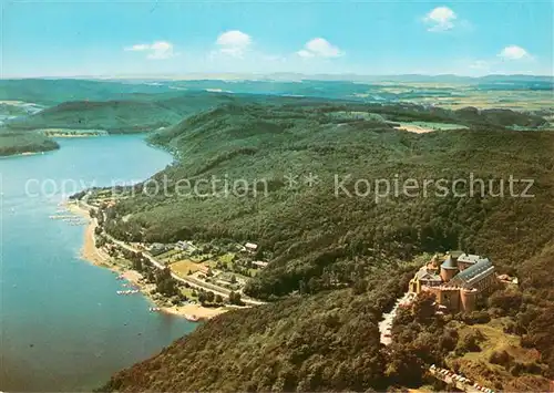 AK / Ansichtskarte Edersee Fliegeraufnahme Schloss Waldeck Edersee Edersee