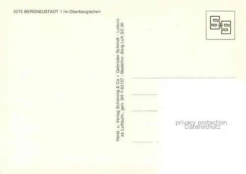 AK / Ansichtskarte Bergneustadt Fliegeraufnahme Teilansicht Bergneustadt