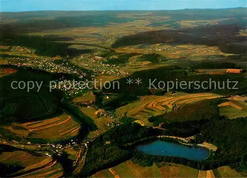 AK / Ansichtskarte Daun_Eifel Fliegeraufnahme Gemuendener Moor Daun_Eifel