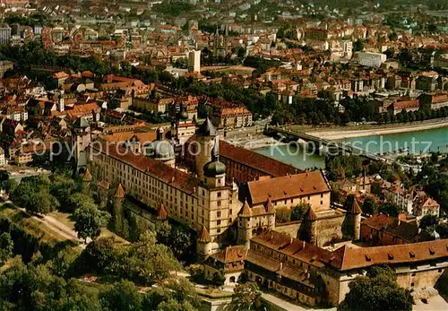 AK / Ansichtskarte Wuerzburg Fliegeraufnahme Festung Marienberg u. Stadt Wuerzburg