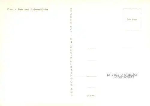 AK / Ansichtskarte Erfurt Fliegeraufnahme Dom St. Severi Kirche Erfurt