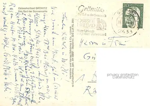 AK / Ansichtskarte Groemitz_Ostseebad Fliegeraufnahme Strandpanorama Campingplatz Groemitz_Ostseebad