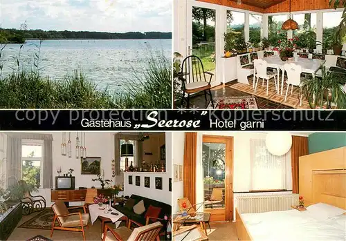 AK / Ansichtskarte Bad_Zwischenahn Gaestehaus Seerose Hotel garni Anfahrtsbeschreibung Bad_Zwischenahn
