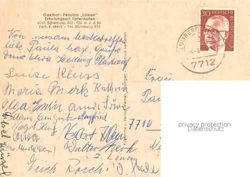 AK / Ansichtskarte Epfenhofen Gasthof Pension Loewen Aussenansicht Epfenhofen