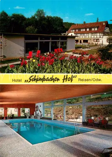 AK / Ansichtskarte Reisen_Odenwald Hotel Simbacher Hof Aussenansicht Hallenbad Reisen Odenwald