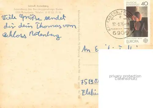 AK / Ansichtskarte Rotenberg_Heidelberg Schloss Rotenberg Innenansicht Rotenberg Heidelberg