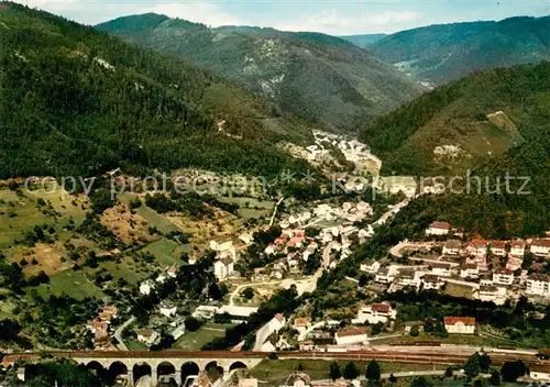 AK / Ansichtskarte Schondelgrund Fliegeraufnahme Hornberg Schwarzwaldbahn Schondelgrund