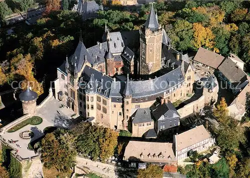AK / Ansichtskarte Wernigerode_Harz Fliegeraufnahme Schlossmuseum Wernigerode Harz