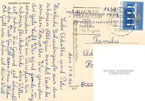 AK / Ansichtskarte Missen_Oberallgaeu Gesamtansicht Missen Oberallgaeu