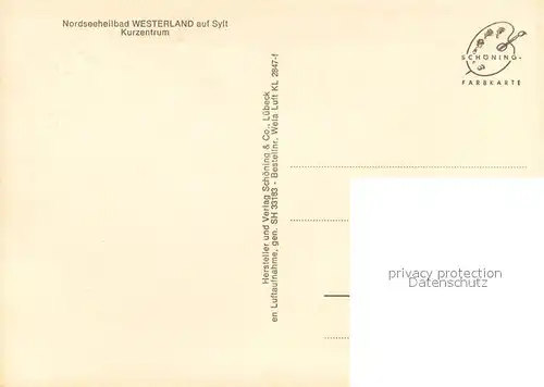 AK / Ansichtskarte Westerland_Sylt Fliegeraufnahme Kurzentrum Strand Westerland_Sylt