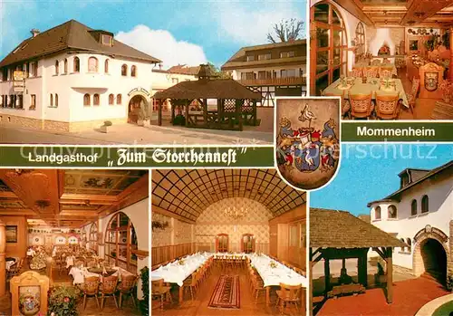 AK / Ansichtskarte Mommenheim_Mainz Landgasthof Zum Storchennest Teilansichten Mommenheim Mainz