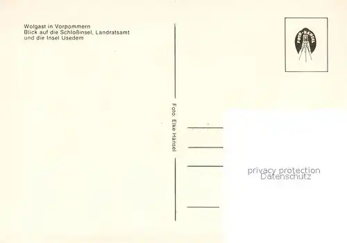 AK / Ansichtskarte Wolgast_Mecklenburg Vorpommern Schlossinsel Landratsamt Insel Usedom Wolgast