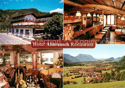 AK / Ansichtskarte Reit_Winkl Hotel Almrausch Restaurant Panorama Alpen Reit_Winkl