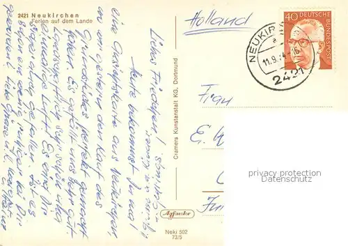 AK / Ansichtskarte Neukirchen_Eutin Teilansichten Kirche Partie am See Neukirchen Eutin