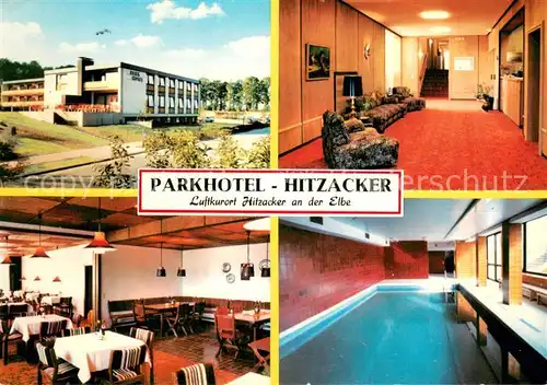 AK / Ansichtskarte Hitzacker_Elbe Parkhotel Restaurant Hallenbad Hitzacker Elbe