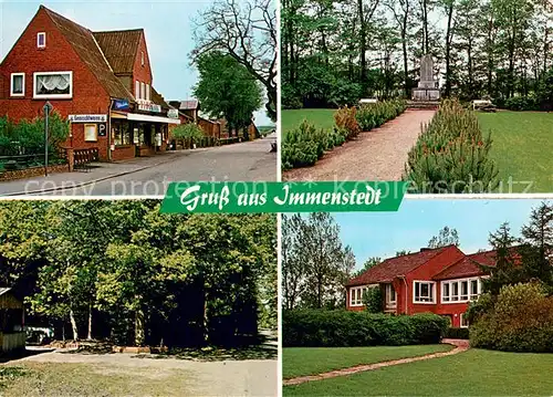 AK / Ansichtskarte Immenstedt_Nordfriesland Hagro Markt Gedenkstein Park Immenstedt_Nordfriesland