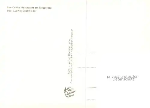 AK / Ansichtskarte Garmisch Partenkirchen See Cafe und Restaurant am Riessersee Bootsverleih Garmisch Partenkirchen