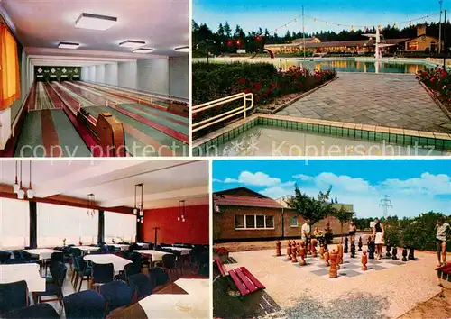 AK / Ansichtskarte Alt_Garge Waldbad Restaurant Bodenschach Kegelbahn Freibad Alt_Garge