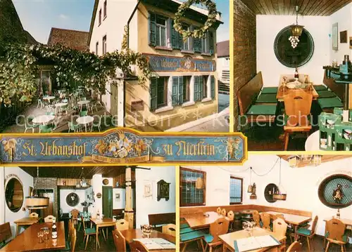 AK / Ansichtskarte Nierstein_Rhein Gutsausschank St. Urbanshof Weingut Schwibinger Nierstein_Rhein
