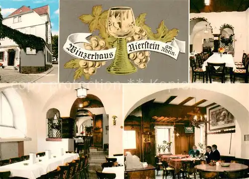 AK / Ansichtskarte Nierstein_Rhein Winzerhaus Gaststaette Restaurant Nierstein_Rhein