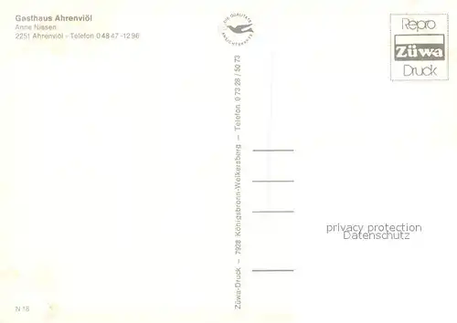 AK / Ansichtskarte Ahrenvioel Gasthaus Ahrenvioel Restaurant Theke Ahrenvioel