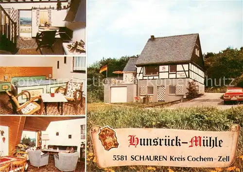 AK / Ansichtskarte Schauren_Blankenrath Hunsrueck Muehle Gaestehaus Pension Schauren_Blankenrath