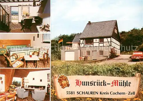 AK / Ansichtskarte Schauren_Blankenrath Hunsrueck Muehle Gaestehaus Pension Schauren_Blankenrath