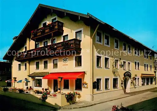 AK / Ansichtskarte Waging_See Hotel Gasthof Unterwirt Waging_See