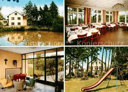 AK / Ansichtskarte Frickhofen Familien Ferienheim Maria Waldrast Gastraeume Spielplatz Frickhofen