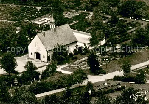 AK / Ansichtskarte Meinerzhagen Ev Friedhof Kapelle Fliegeraufnahme Meinerzhagen