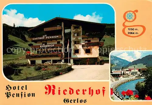 AK / Ansichtskarte Gerlos Gasthof Pension Riederhof Gerlos