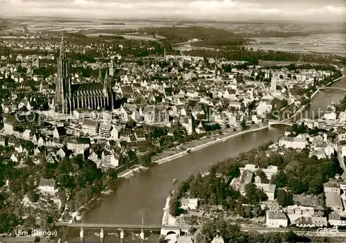 AK / Ansichtskarte Ulm__Donau Fliegeraufnahme Panorama 