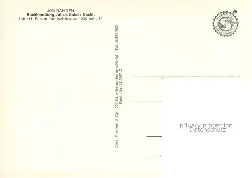 AK / Ansichtskarte Rahden_Westfalen Kirche Rahden_Westfalen