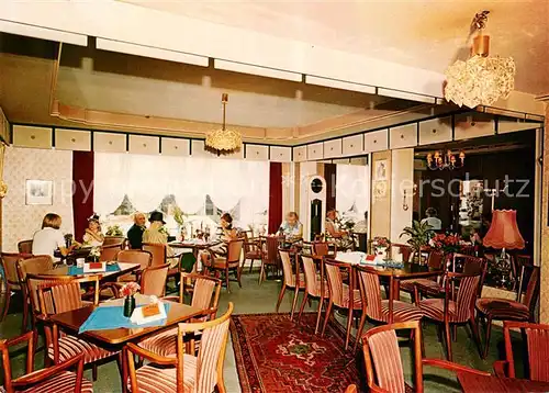 AK / Ansichtskarte Buesum_Nordseebad Gaestehaus cafe Kroeger Speisesaal Buesum_Nordseebad