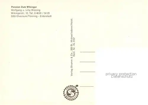 AK / Ansichtskarte Olversum Pension Zum Wikinger  Olversum