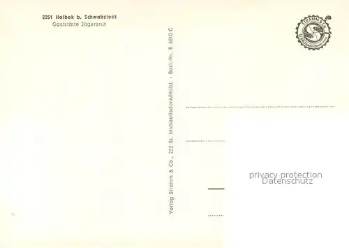 AK / Ansichtskarte Schwabstedt_Holbek Gaestehaus Jaegersruh Aussenansicht Schwabstedt_Holbek