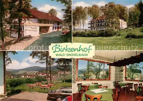 AK / Ansichtskarte Wald Michelbach Restaurant Birkenhof Wald Michelbach