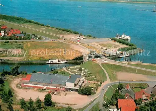 AK / Ansichtskarte Jork Fliegeraufnahme Panorama Restaurant Jork