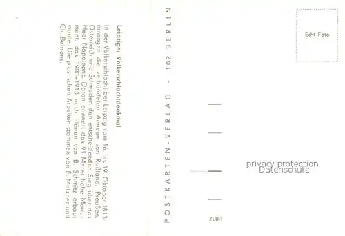 AK / Ansichtskarte Leipzig Fliegeraufnahme Leipziger Voelkerschlachtdenkmal Leipzig