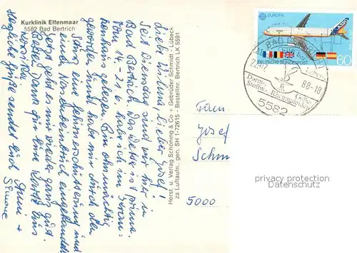 AK / Ansichtskarte Bad_Bertrich Fliegeraufnahme Kurklinik Elfenmaar Bad_Bertrich