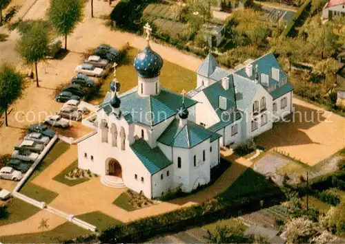 AK / Ansichtskarte Stellingen_Hamburg Fliegeraufnahme Russische Kathedralkirche Stellingen Hamburg