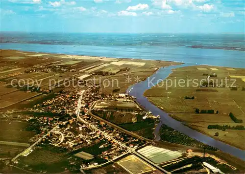 AK / Ansichtskarte Wischhafen Fliegeraufnahme Panorama Wischhafen