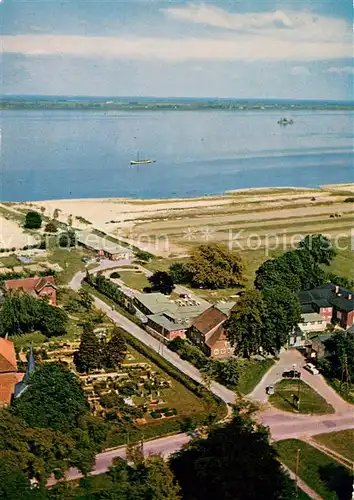 AK / Ansichtskarte Krautsand Fliegeraufnahme Buhrfeinds Hotel Krautsand
