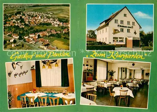 AK / Ansichtskarte Struempfelbrunn Fliegeraufnahme Gasthof Pension Zum Kurgarten  Struempfelbrunn